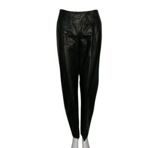 DIAMOND LEATHERS Pants, L, Black, Zipper back, Straight leg, 32 x 29 Vintage